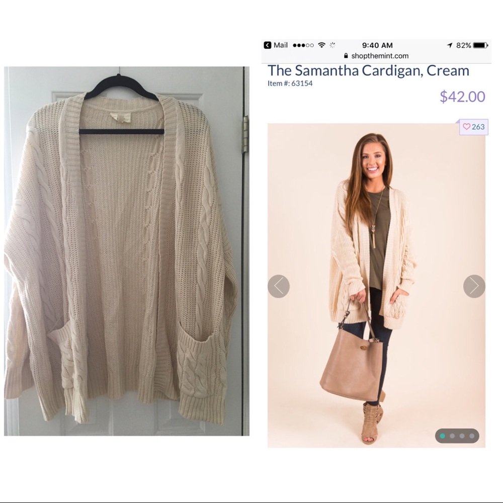 Cream Cardigan